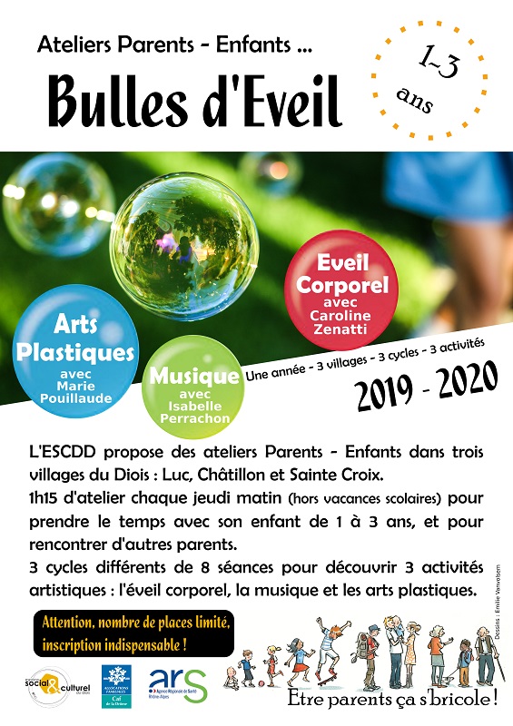 Bulle d'éveil - Ateliers Parents Enfants - 1 à 3 ans